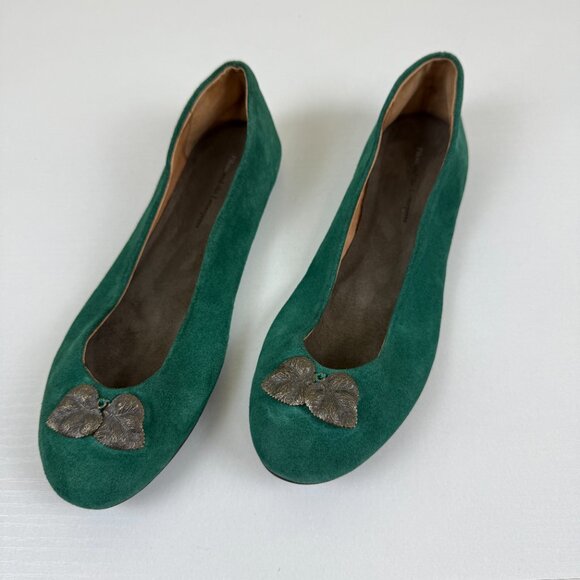 Anthropologie Pilcro and the Letterpress Suede Flats - Picture 1 of 11